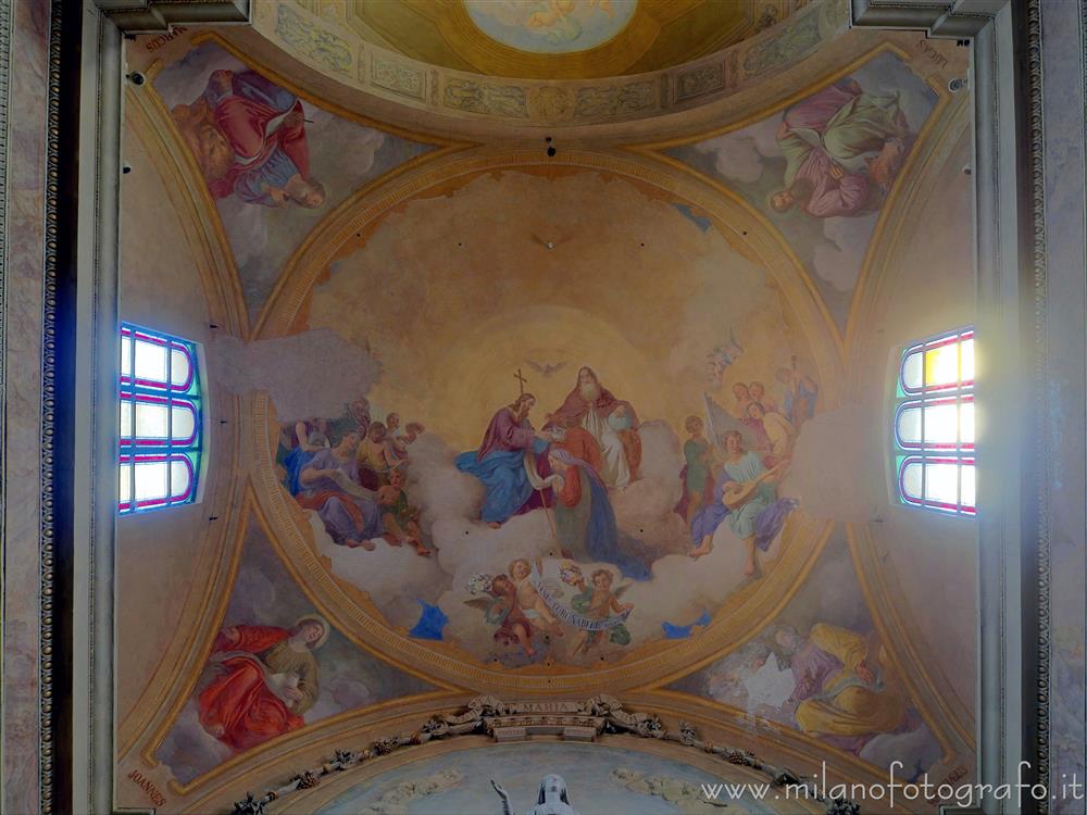 Monza (Monza e Brianza, Italy) - Frescoed vault of the apse of the Church of Santa Maria di Carrobiolo